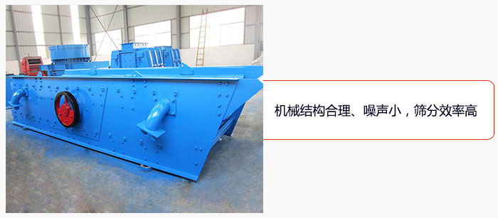 圓振動篩結構合理、噪聲小，篩分效率高