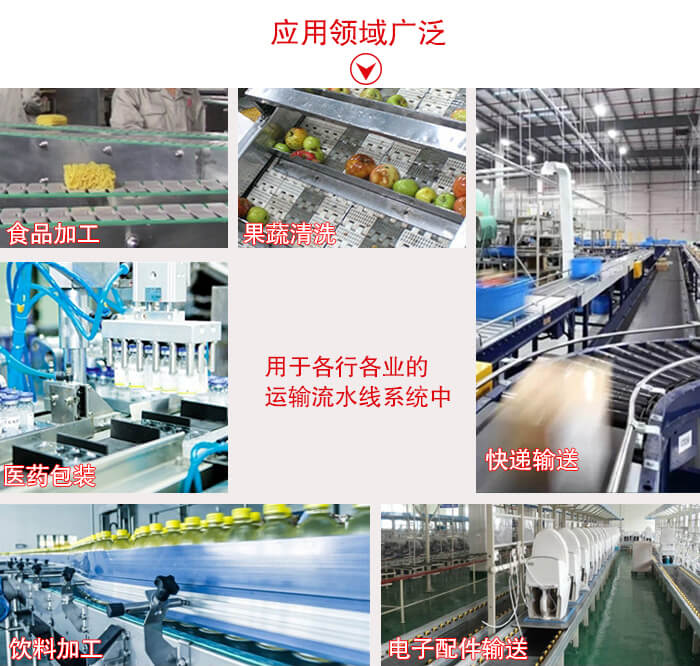 鏈板輸送機適用行業(yè)：食品加工，果蔬清洗等行業(yè)